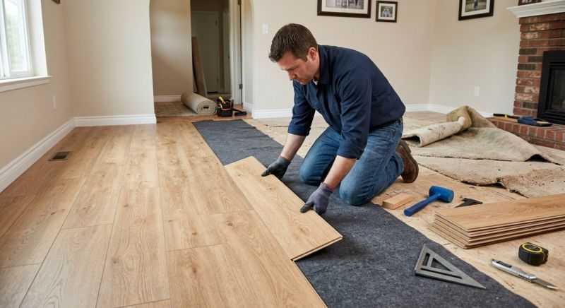 Laminate Floor Remodeling in Danvers, MA