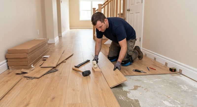 Laminate Floor Replacement in Danvers, MA