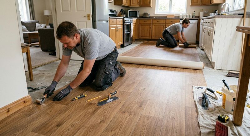 Linoleum Floor Installation in Danvers, MA