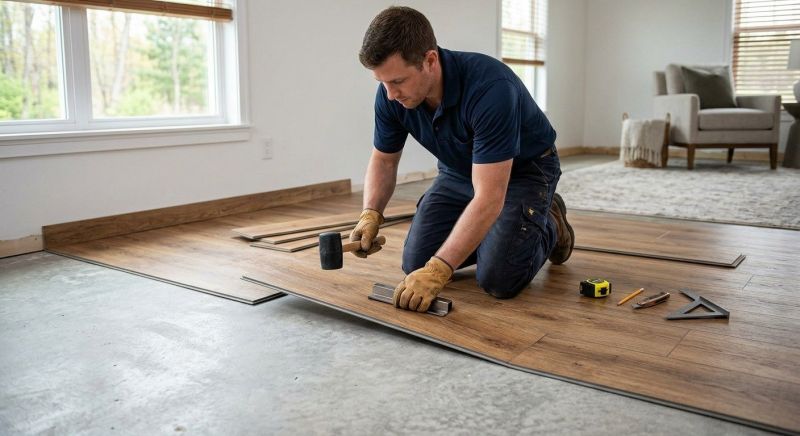 Luxury Vinyl Tile Installation in Reading, MA