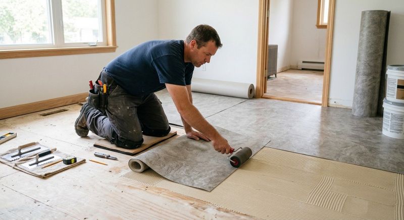 Sheet Vinyl Installation in North Reading, MA