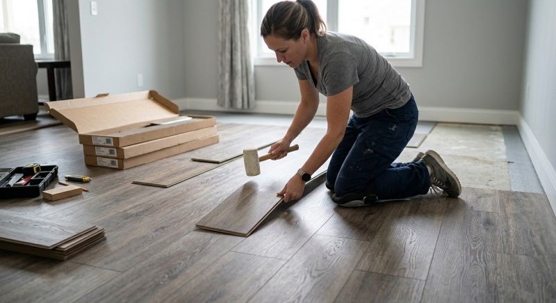 Vinyl Plank Floor Installation in Danvers, MA