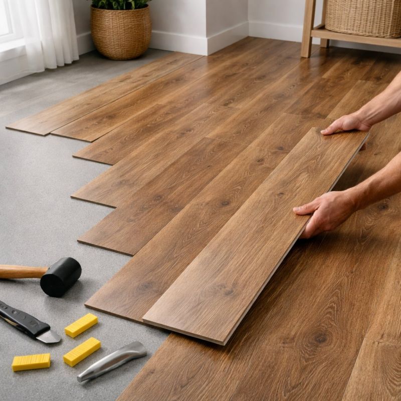 Vinyl Plank Floor Installation in Danvers, MA